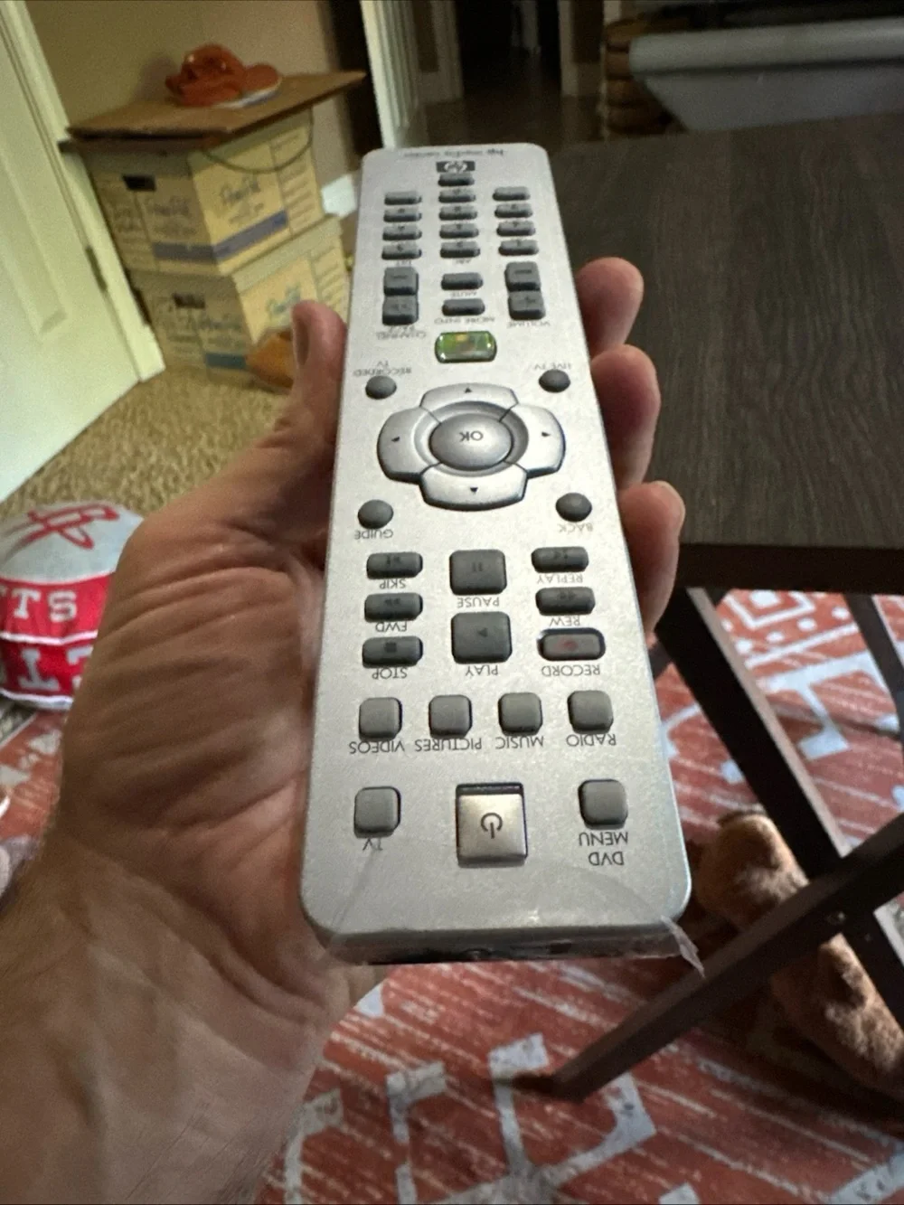 BRAND NEW HP MEDIA CENTER REMOTE CONTROL RC1314401 RC6 OEM GENUINE SILVER